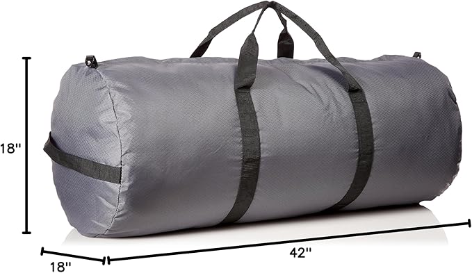 North Star Sports Foldable Duffle Bag for Travel, Gym & Outdoor Camping | Tough and Packable Sport