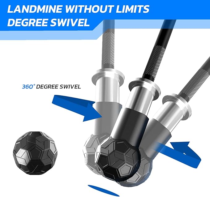 Landmine Attachment for Barbell 2 inch Olympic Bars Natural Rubber T Bar Row Attachment for Press