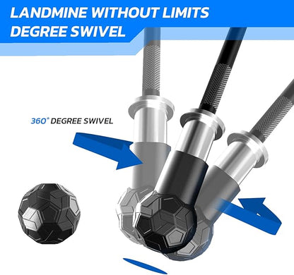 Landmine Attachment for Barbell 2 inch Olympic Bars Natural Rubber T Bar Row Attachment for Press
