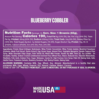 Prime Bites Protein Brownie from Alpha Prime Supplements | High Protein, Collagen Fortified Low