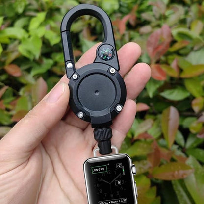 Badge Holder Retractable Clip Compatible with Apple Watch Band Series 10, Ultra 2, SE, 8 7 6 5 4 3