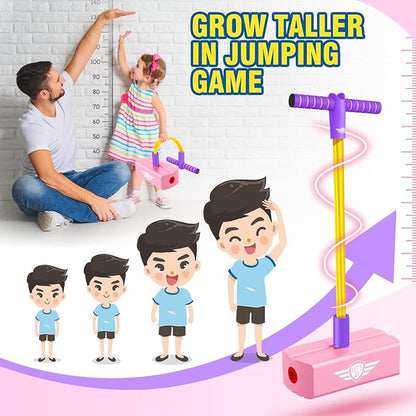 CUUGO LET'S GO! CG Jumping Promotes Growing Taller- Pogo Stick Foam Pogo Jumper for Kids, Toys for