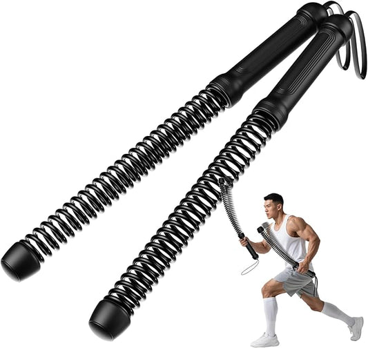 2PCS Weighted Ropeless Battle Ropes for Home Gym, Heavy Duty Arm Exerciser for Strength Training