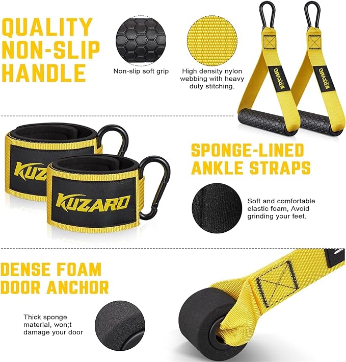 Resistance Bands for Working Out, 300lbs/360lbs Heavy Exercise Bands with Handles, Workout Bands