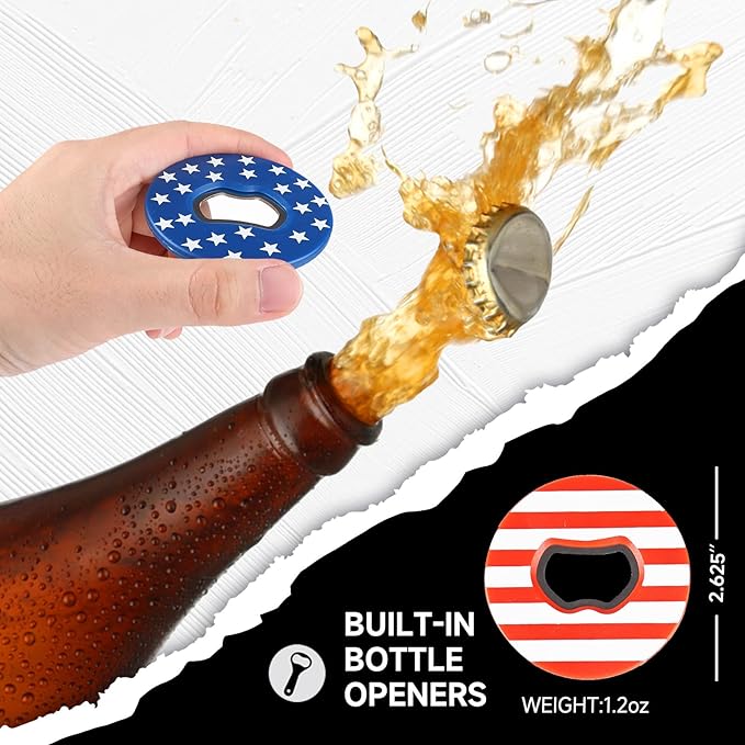 GSE Games & Sports Expert Premium Wood Washer Toss Game Set with 8 Washers with Bottle Opener for