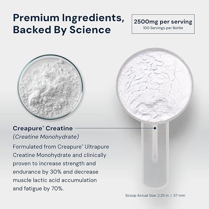 HPN C2 Creatine Monohydrate for Performance, Recovery, Strength, Working Out, Vegan, Non-GMO, Dairy