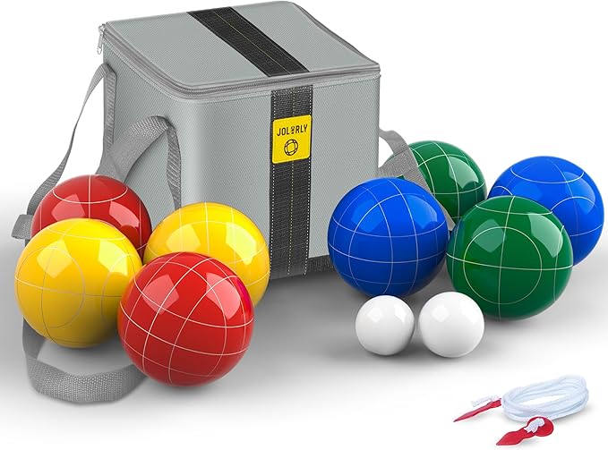 Professional Grade 107mm Bocce Ball Game Set Regulation Size and Weight 920g for Official