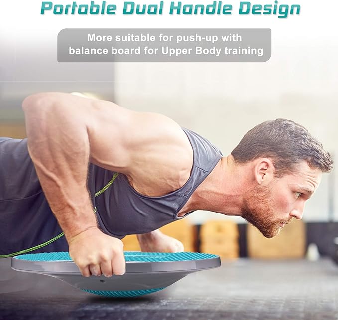 NALANDA Wobble Balance Board, Core Trainer for Balance Training and Exercising, Healthy Material
