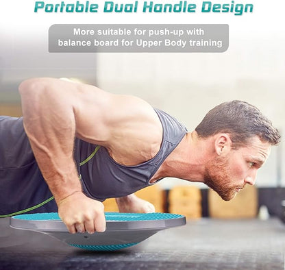 NALANDA Wobble Balance Board, Core Trainer for Balance Training and Exercising, Healthy Material