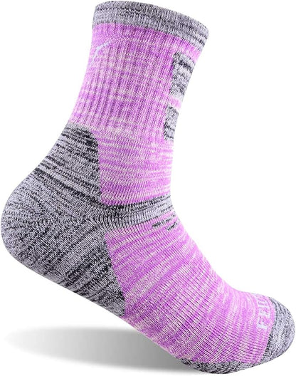 FEIDEER Hiking Walking Socks For Women, Multi-pack Outdoor Recreation Socks Moisture Wicking Crew