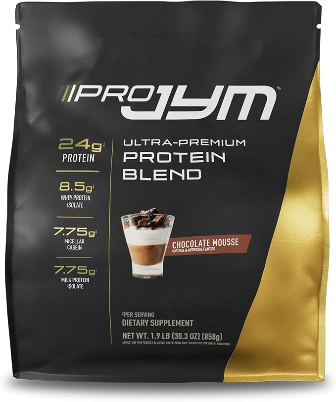 JYM Supplement Science Pro JYM Chocolate Mousse Protein Powder - Whey Protein Isolates, Casein, &