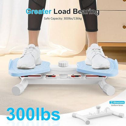 Waist Twister Ab Machine, 300 lbs Capacity Exercise Twist Board with Resistance Bands, Core Trainer