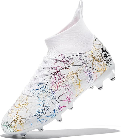 Boy Soccer Cleats Big Kids Soccer Shoes Professional Soccer Cleats Shoes,Unisex Soccer Sneakers for