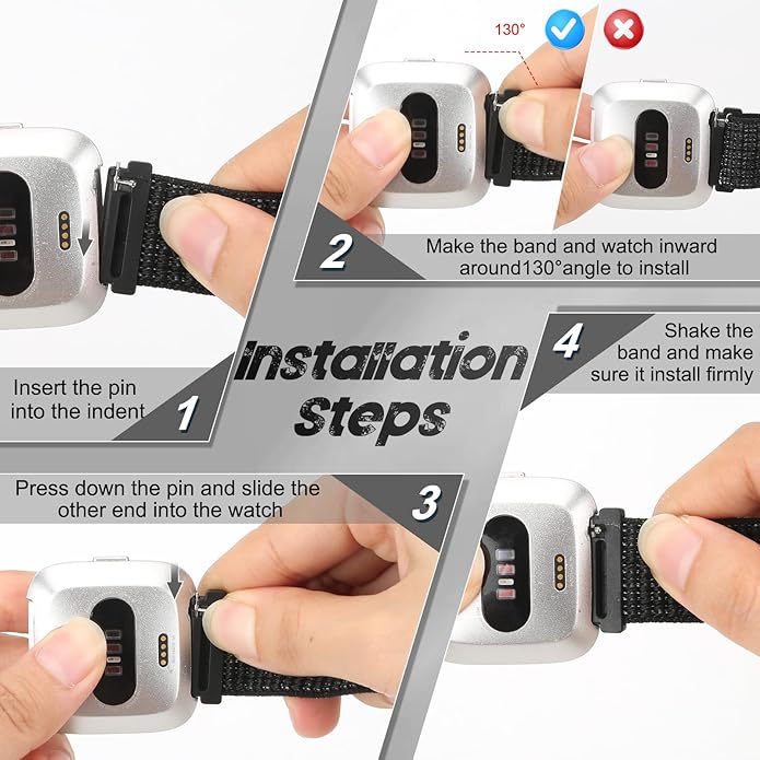 Tiptops 3 Pack Bands Compatible with Fitbit Versa 2/Fitbit Versa/Versa Lite/Versa SE for Women Men