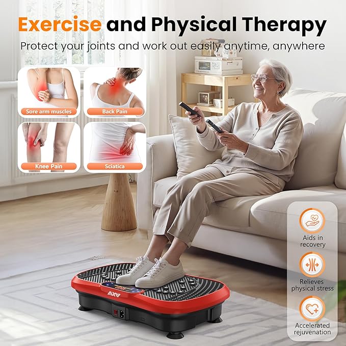 AXV Vibration Plate Fitness Platform Exercise Machine Vibrating Shaking Full Body Shaker Workout