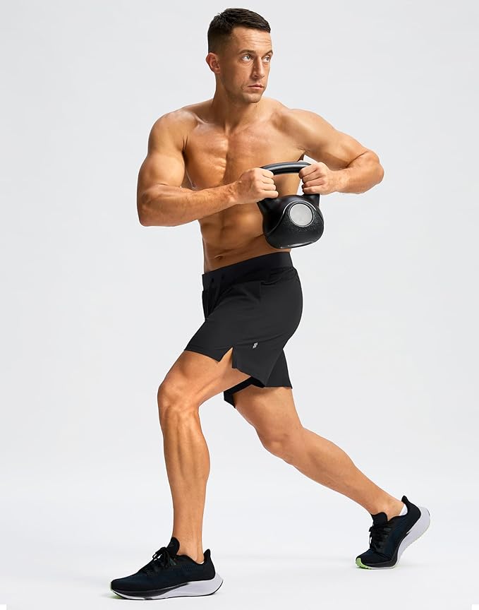 Men's Running Shorts with Zipper Pockets 9 Inch/ 7 Inch / 5 Inch Lightweight Quick Dry Gym Workout