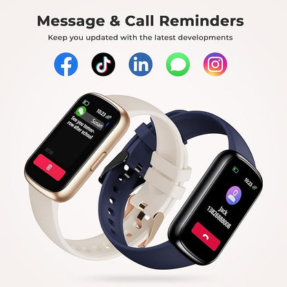Fitness Tracker for Women Men, Smart Watch Band with 24/7 Heart Rate Blood Oxygen Sleep Monitor