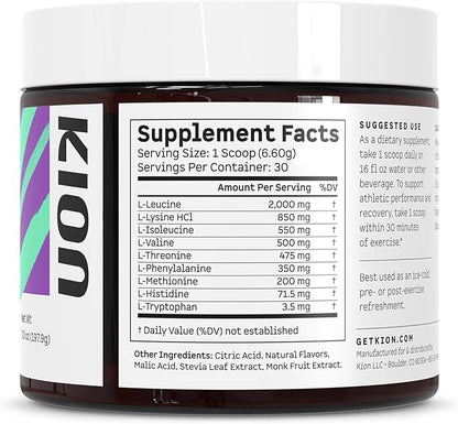 Kion Aminos - Essential Amino Acids Supplement, Essential Amino Acids Powder for Muscle Recovery