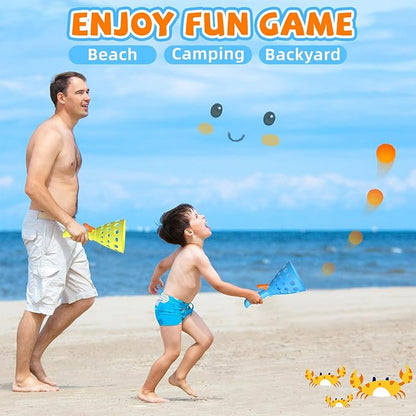 punkdog Pop and Catch Ball Game with 15 Ping Pong Balls, 5 Glow Balls and 6 Catch Launcher Baskets