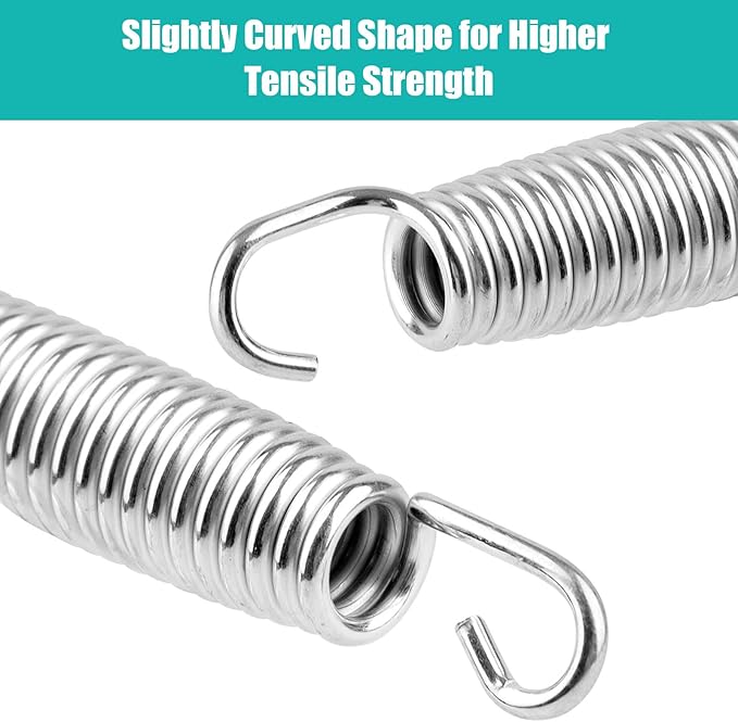 Heavy Duty Trampoline Springs 5.5inch for Trampolines, Stainless Steel Trampolin Replacement