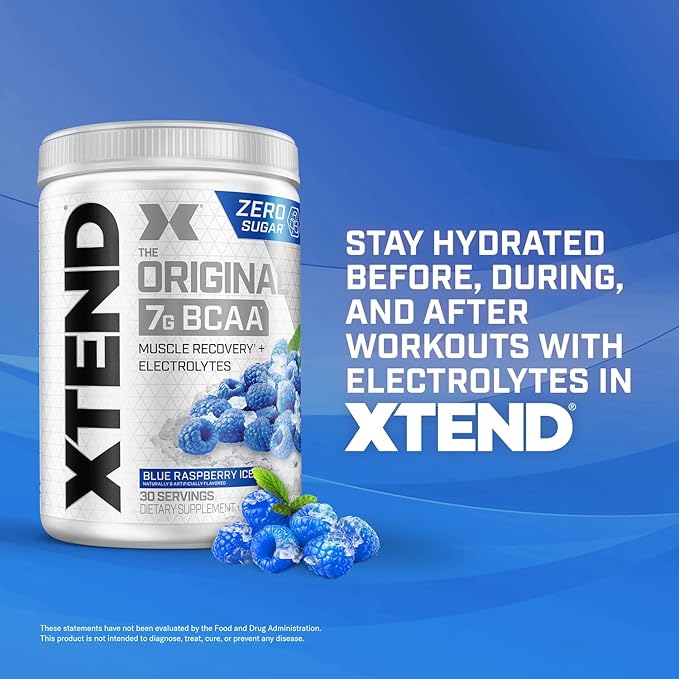 Xtend XTEND Original BCAA Powder 7g BCAA and 2.5g L-Glutamine, Sugar Free Post Workout Muscle