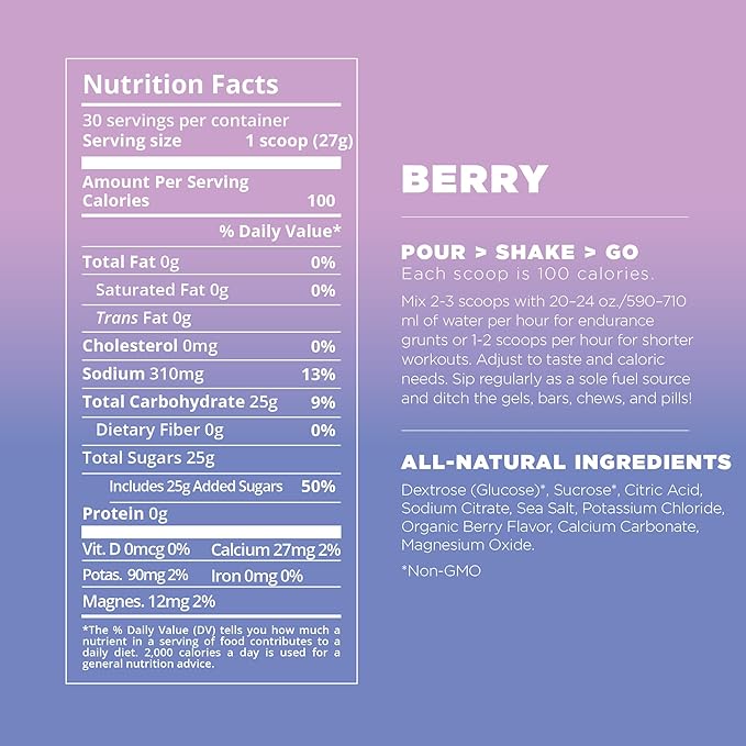 Tailwind Nutrition Endurance Fuel, Carbohydrate & Electrolyte Sports Drink Mix Powder, Gluten-Free