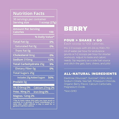 Tailwind Nutrition Endurance Fuel, Carbohydrate & Electrolyte Sports Drink Mix Powder, Gluten-Free