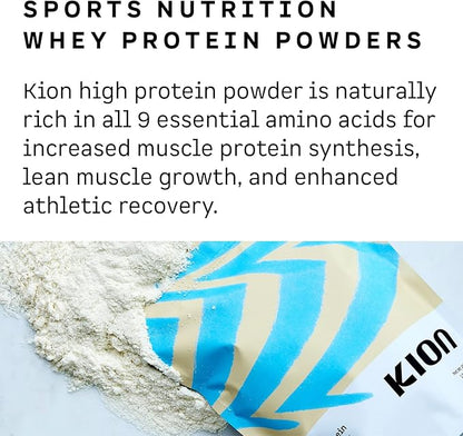 Kion Clean Protein | Grass-Fed & Pasture-Raised Whey Isolate Protein Powder | Smooth Vanilla | 30