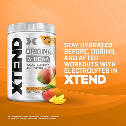 Xtend XTEND Original BCAA Powder 7g BCAA and 2.5g L-Glutamine, Sugar Free Post Workout Muscle