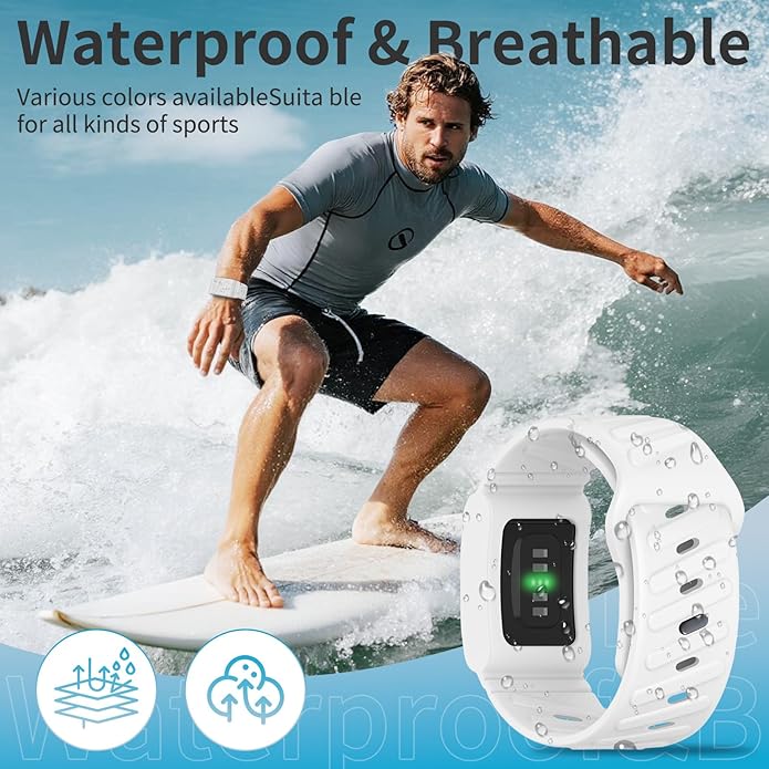 Silicone Sport Band Compatible with Whoop 4.0 Band for Men Women,Soft Comfort Durable Replacement