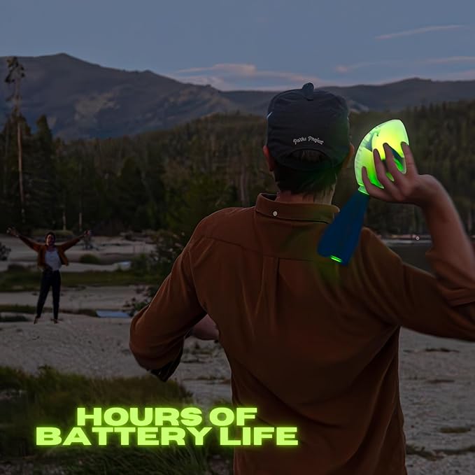 LIGHTRO - Foam Glow in The Dark Football - Super Bright - Smart LEDs - Batteries Included