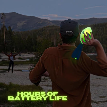 LIGHTRO - Foam Glow in The Dark Football - Super Bright - Smart LEDs - Batteries Included