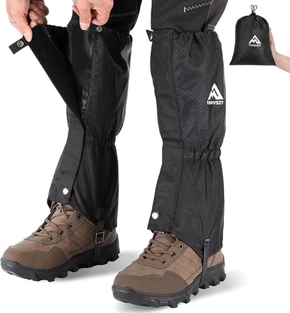 Gaiters for Hiking ??Waterproof and Breathable Leg Gaiters for Women and Men Boots, Adjustable