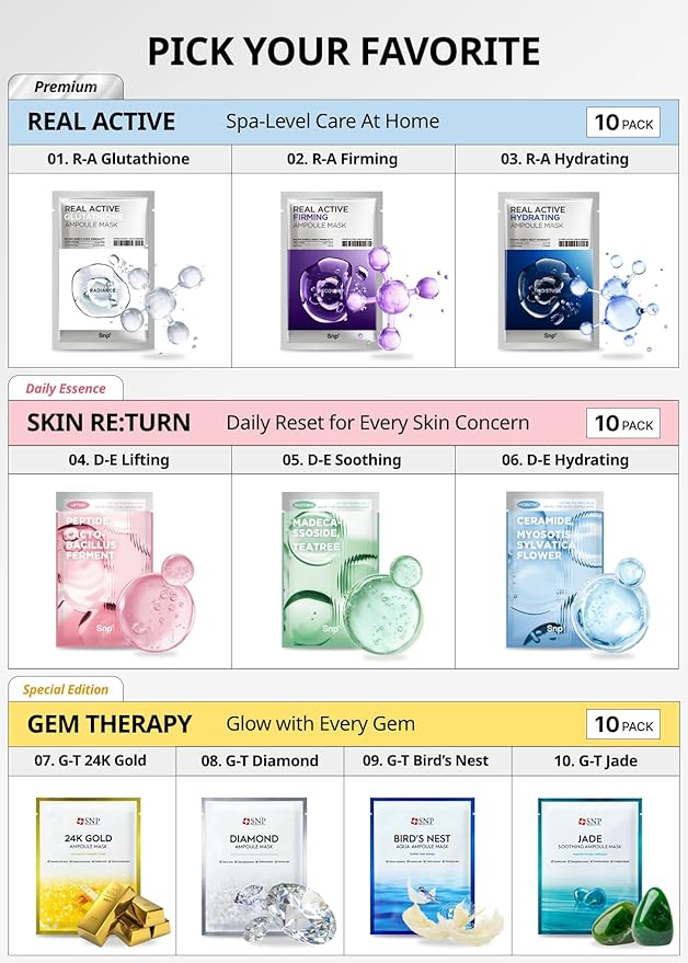 SNP Skin Return Lifting Essence Sheet Mask | Hydrating and Firming for All Skin Types | Vegan Sheet