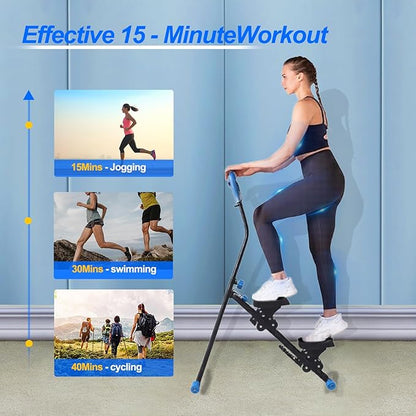 Stair Stepper for Home Vertical Climber, Foldable Full Body Exercise Aerobic Climbing Machines