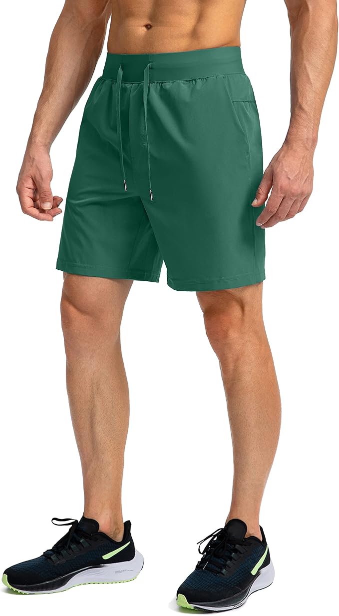 Men's Running Shorts with Zipper Pockets 9 Inch/ 7 Inch / 5 Inch Lightweight Quick Dry Gym Workout