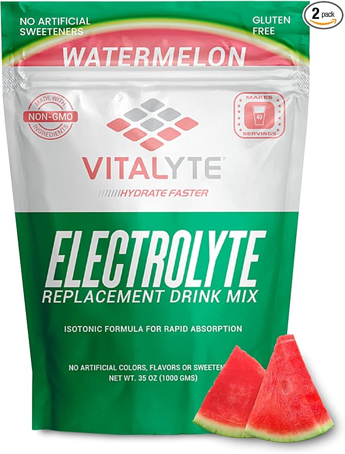 Vitalyte Electrolyte Powder Drink Mix, Isotonic Electrolyte Hydration Mix, Gluten Free Post Workout
