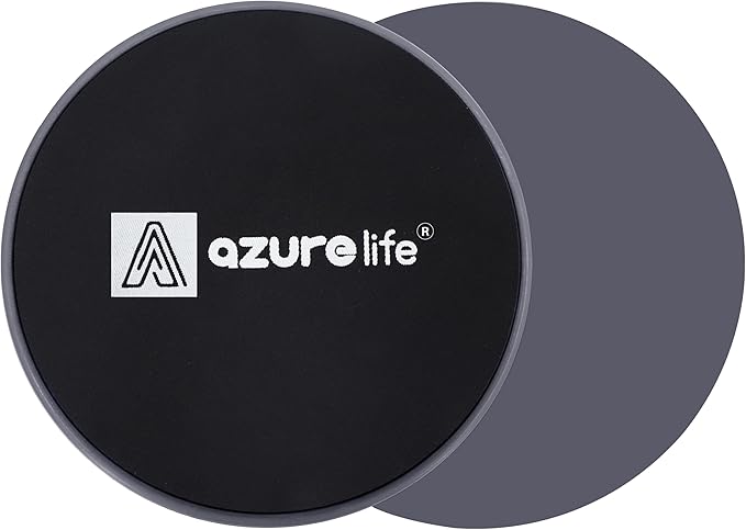 Exercise Core Sliders, Dual Sided Exercise Gliding Discs Use on Carpet or Hardwood Floors, Light
