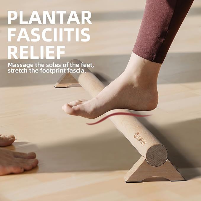 Versatile 40 Inch Beech Wood Balance Beam for Home Use - Enhance Balance, Ankle Strengthener Foot