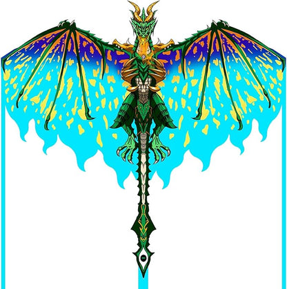 Mint's Colorful Life Dragon Kite for Kids & Adults, Easy to Fly Best Beach Kites for Beginners