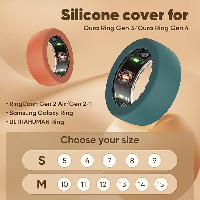 10 Pack Ring Protector Compatible with Oura Ring Cover Gen 4 / Gen 3 / Samsung