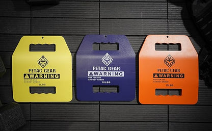 PETAC GEAR Tactical Weights Plates For Weighted Vest For Men Workout,5/10/15/20 LBS Weight Strength
