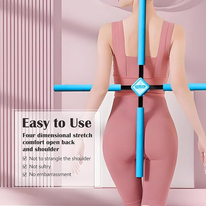 Back Straightener Posture Corrector|Yoga Stick Stretching Tool for Women and Men|Portable Posture