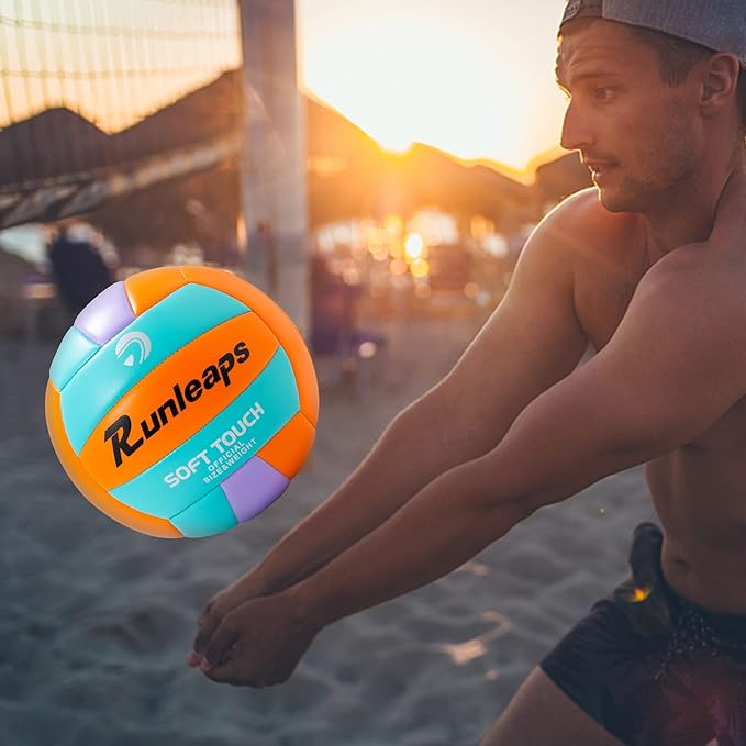 Beach Volleyball Official Size 5 Soft Waterproof Volleyball Sand Sports PU Ball for Indoor