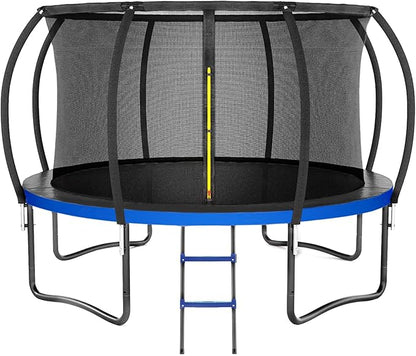 Trampoline 8FT 10FT 12FT 14FT 16FT, Outdoor Trampolines for Kids and Adults, Recreational