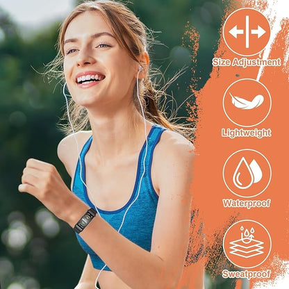 Watch Bands Replacement for ID115plus HR, Very Fit Pro Activity Fitness Tracker Wrist Bands Set