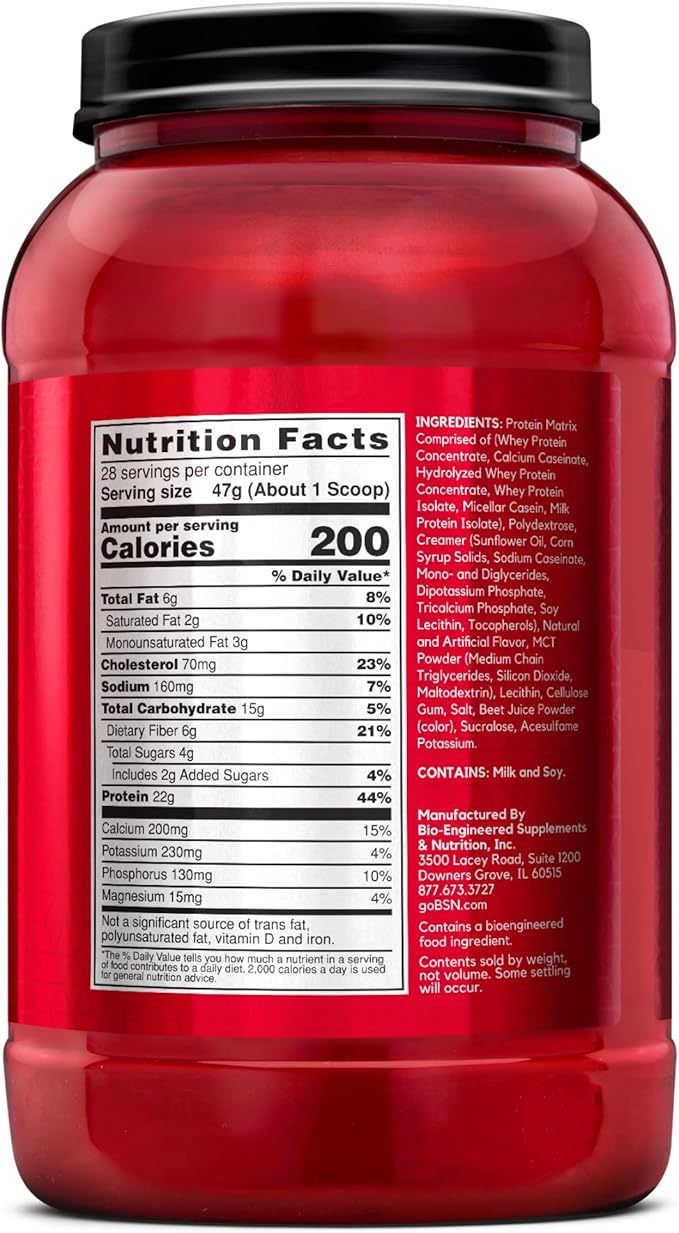 BSN SYNTHA-6 Whey Protein Powder, Strawberry Protein Powder with Micellar Casein, Milk Protein