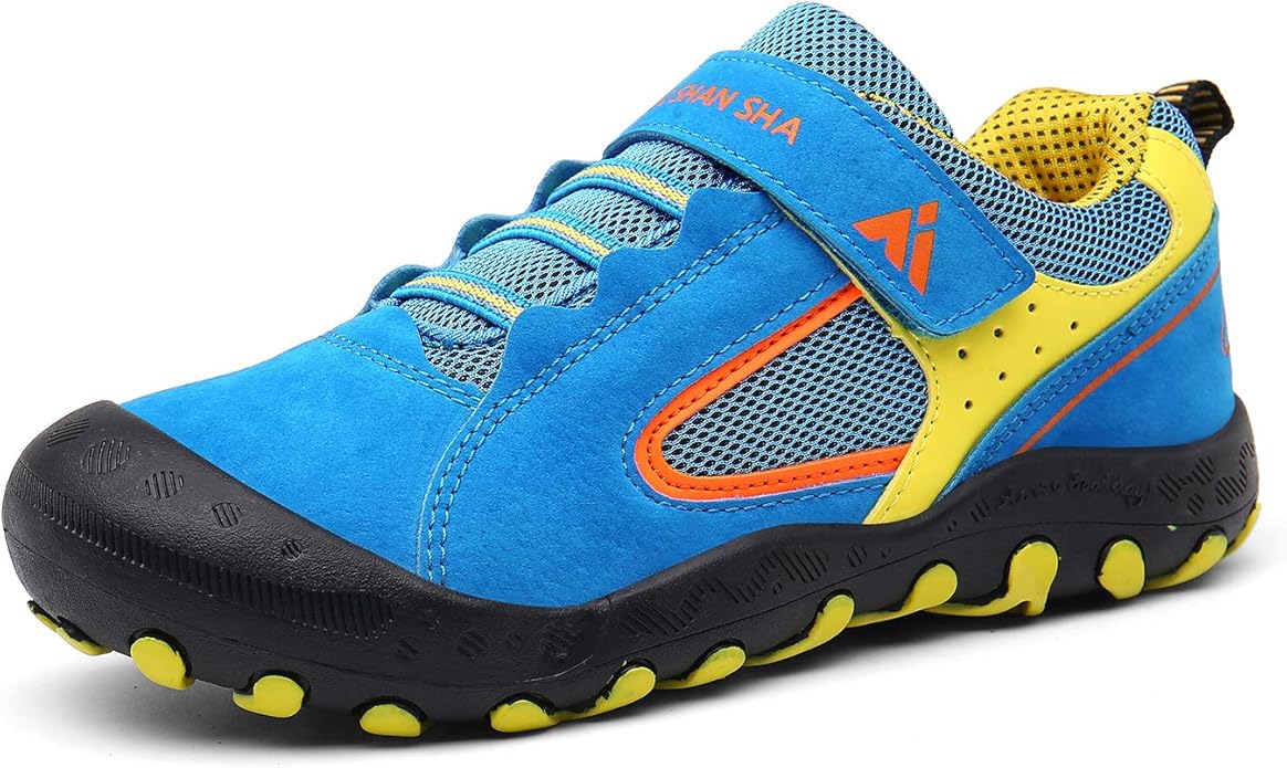 Mishansha Kids Hiking Boots Toddler Girls Boys Hiking Shoes Water-Resistant Anti-Collision Non-Slip