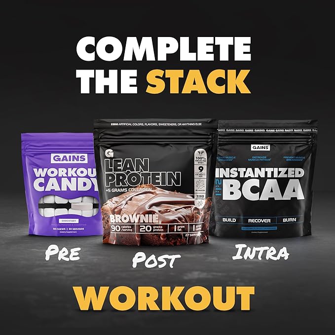 Gains in Bulk Instantized Creatine Monohydrate for Women and Men, Soluble Pre Workout Powder
