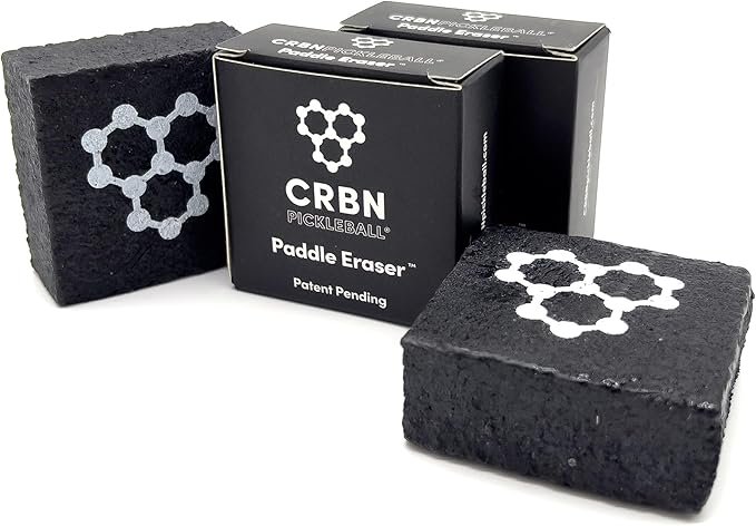 CRBN Pickleball Paddle Eraser, Best Carbon Fiber Pickle Ball Racket Cleaner, Fast & Easy Rubber Bar